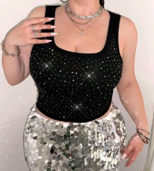 Musculosa con brillos 2 XL y 4 XL