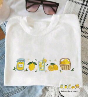 Remera bordada limones 2 XL