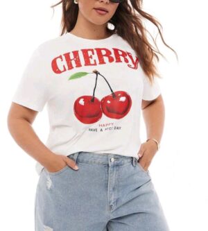 Remerón blanco cerezas 4 XL