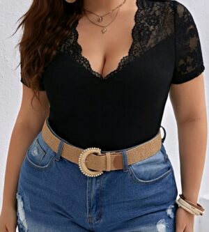 Blusa con encaje 2 XL y 4 XL