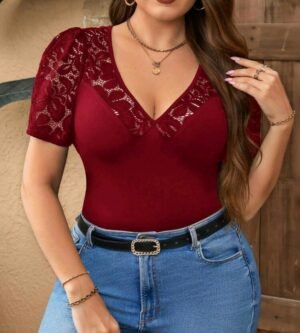 Blusa con encaje